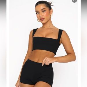White fox in the mix crop black